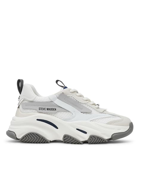Steve Madden White Chunky Sneakers Women Possession-e Low