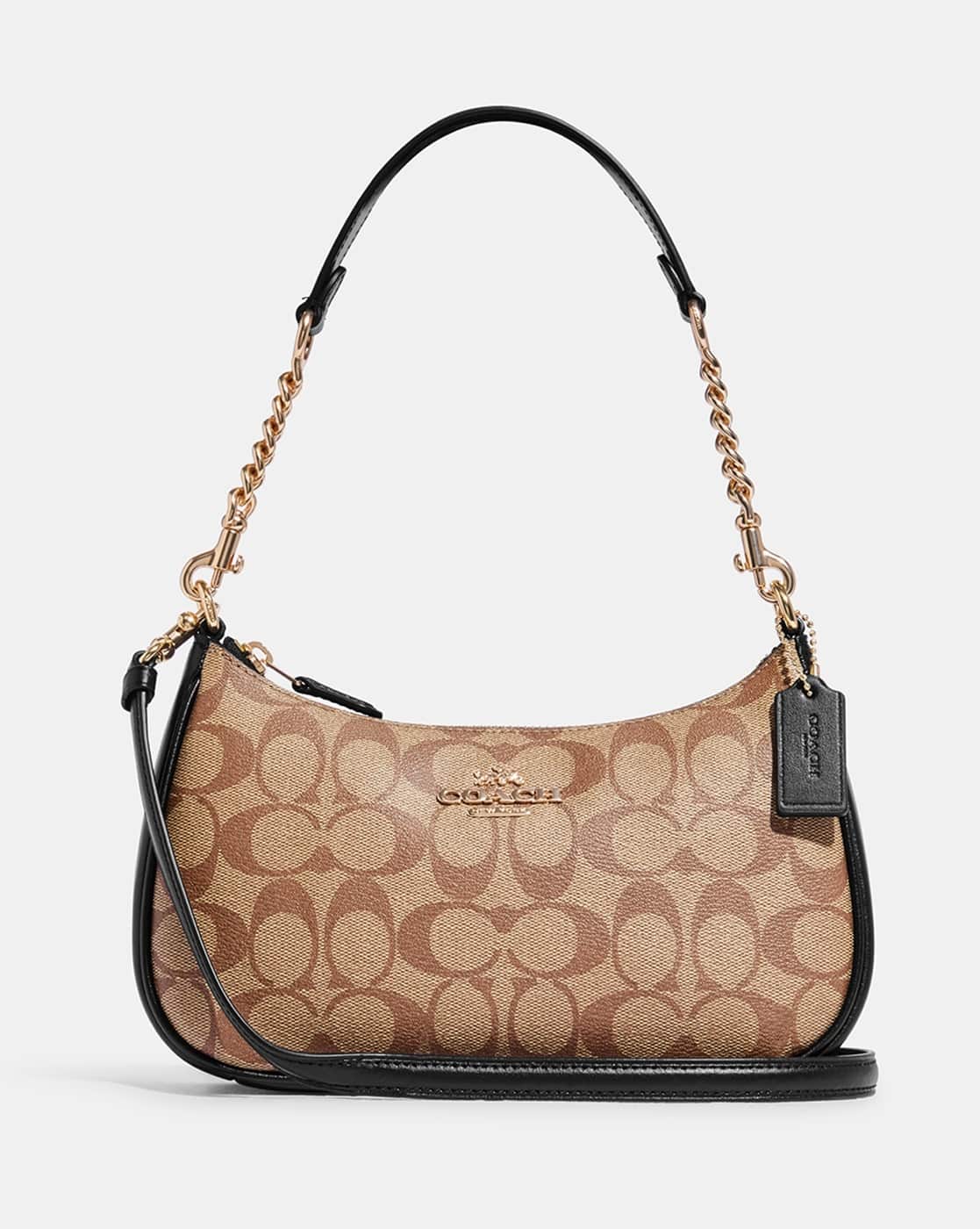 Buy Coach Signature Canvas Teri Shoulder Bag | Beige Color Women