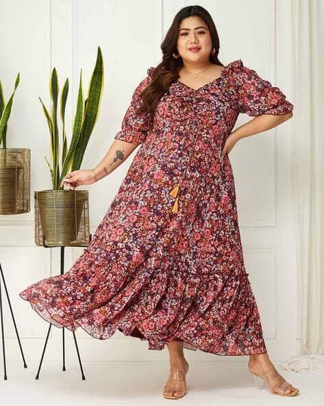 Buy Multicolored-Base-Wine Dresses for Women by Miss Chase A+