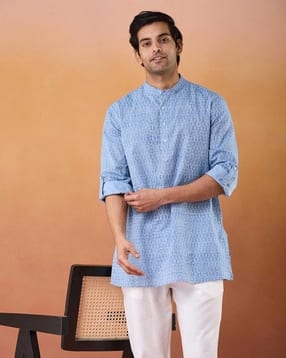 fabindia Men Relaxed Fit Long Kurta-picture-28