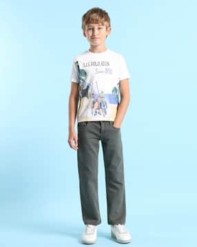 u.s. polo assn. Boy Graphic Crew- Neck T-shirt-picture-48