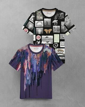 hellcat Pack of 2 Boy Regular Fit Round-Neck T-Shirts-picture-36