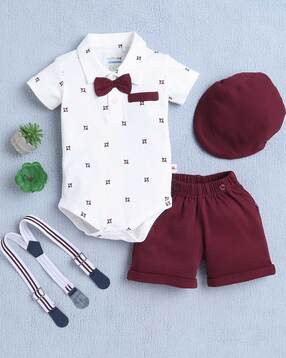 bumzee Printed 4-Piece Shirt & Shorts Set-picture-51