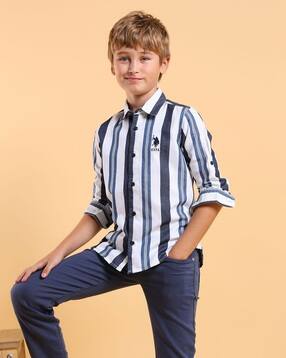 u.s. polo assn. Boys Striped Regular Fit Shirt-picture-47