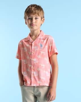 u.s. polo assn. Boys Abstract Relaxed Fit Shirt-picture-12