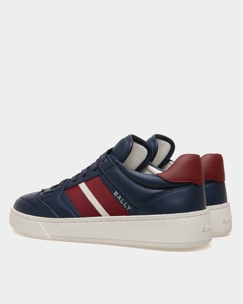 スニーカー BALLY Navy blue leather Rebby sneakers (MSK08YVT179 I5L8) Bally Rebby Leather Low-Top Sneakers, Brand Size 40 ( US