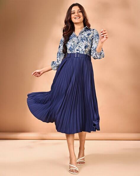 sachin and babi light blue dress Women Summer Dresses, Fit and Flare, Linen main image 0