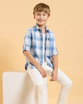 u.s. polo assn. Boys Checked Regular Fit Shirt-picture-46