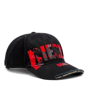 【DIESEL】 C-Run-Wash Baseball Cap Black Men's baseball cap built from washed cotton twill | Diesel