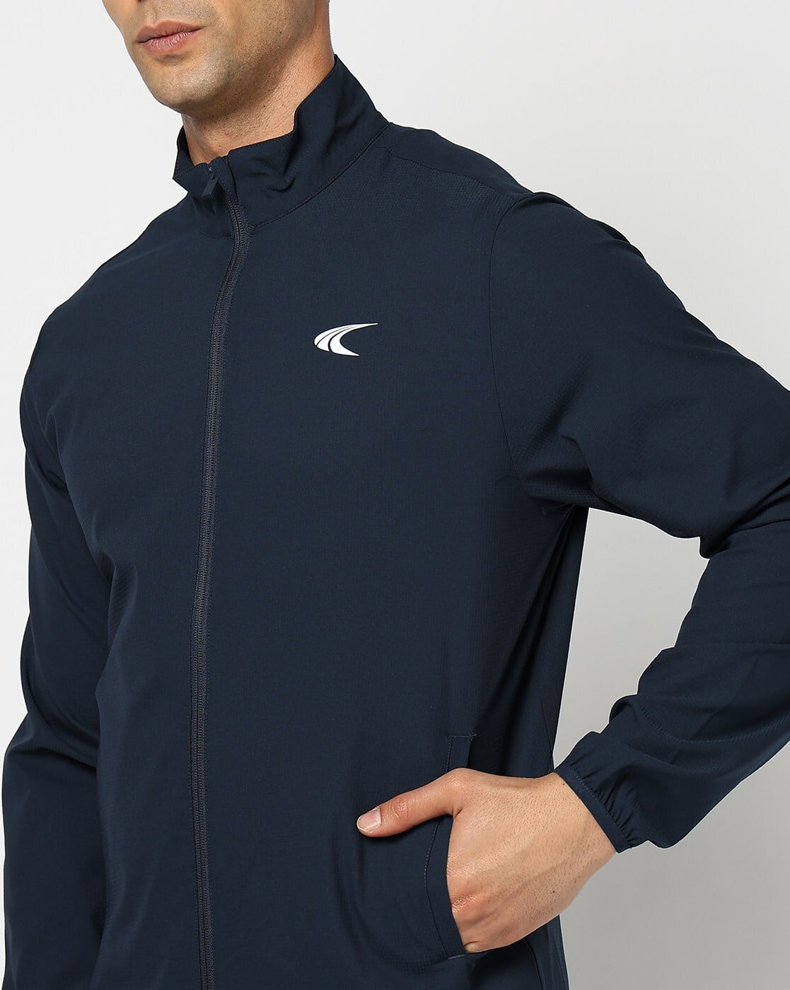 Buy PERFORMAX Men Zip-Front Relaxed Fit Jacket Online | Ajio.com