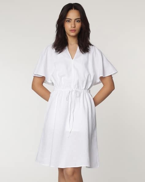 Buy ONLY Women Scoop-Neck Fit & Flare Dress Online | Ajio.com