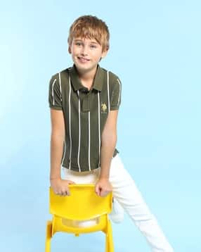u.s. polo assn. Boys Stripes Polo T-Shirt-picture-24