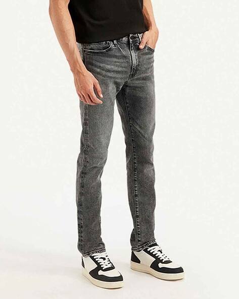 Men Heavily Washed 511 Slim Fit Mid-Rise Jeans