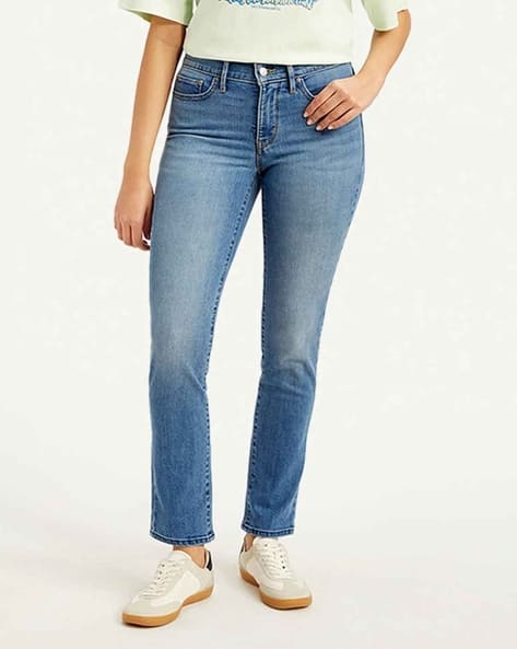 Women Mid-Wash 312 Slim Fit Jeans