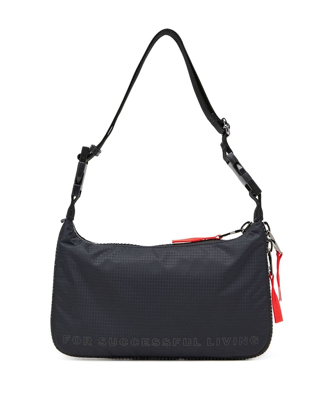 Buy DIESEL Zip-D Fashion Bag | Black Color Men | AJIO LUXE