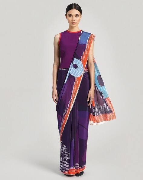 SATYA PAUL Women Royal Whimsy Print Silk Saree