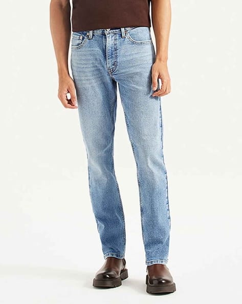 Men Mid-Wash 511 Slim Fit Mid-Rise Jeans