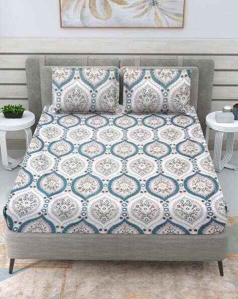RRC Floral Microfiber Bedsheet With 1 Pillow Cover