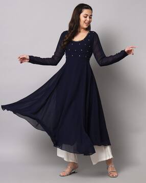 Women Embellished Anarkali Kurta with Full Sleeves