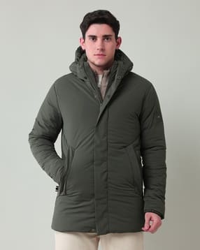 arrow sports Men Regular Fit Hooded Puffer Jacket-picture-31