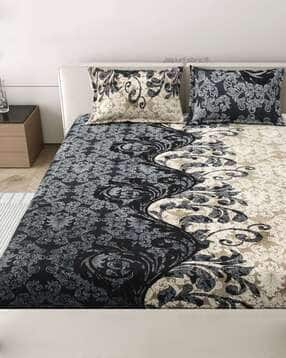 jaipur fabric 250 TC Printed Double King Size Bedsheet with Pillow Covers-picture-17