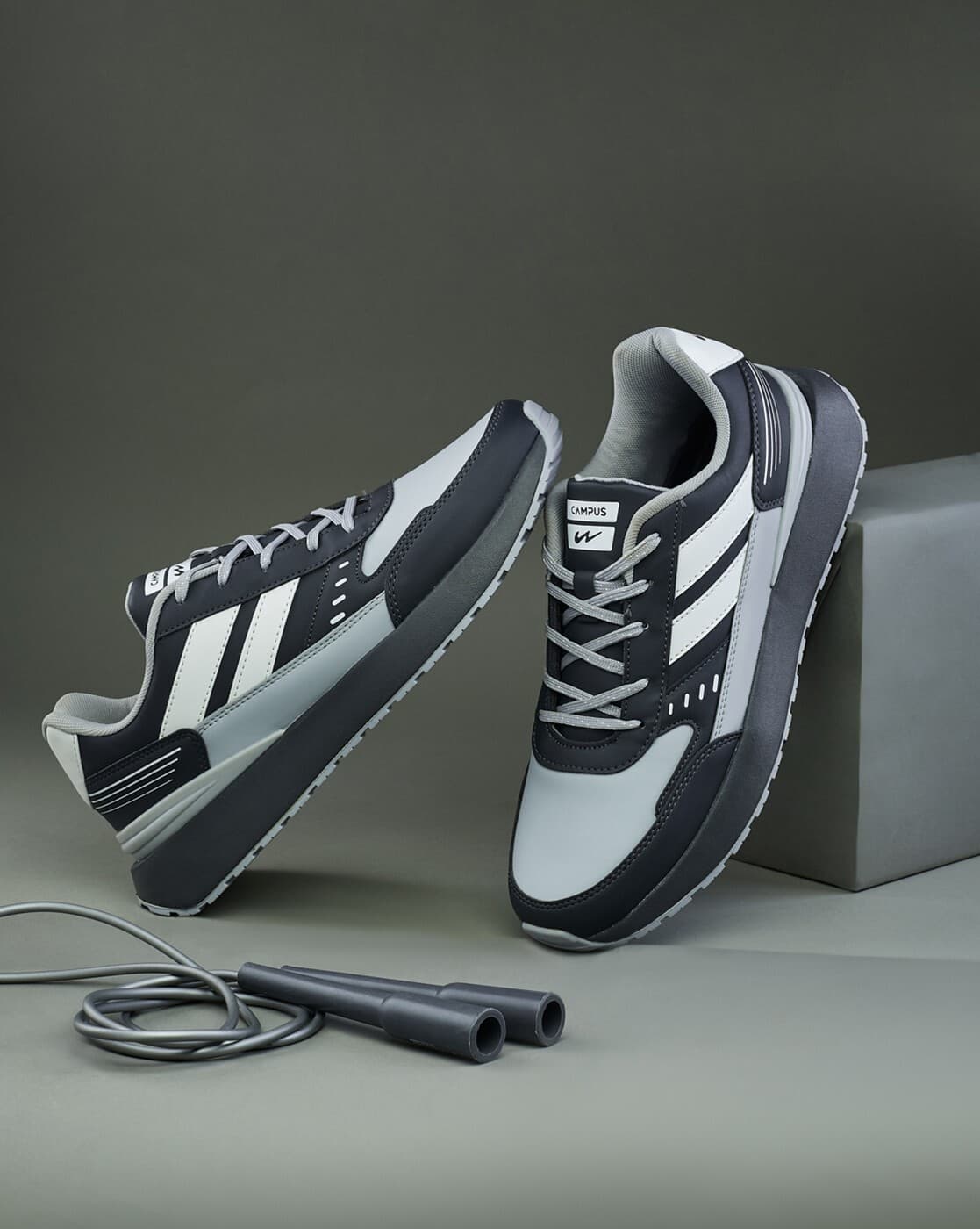 Buy Grey Sneakers for Men by CAMPUS Online