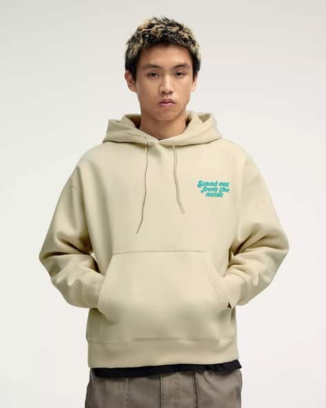 Men Typographic Print Oversized Fit Hoodie - Image 2