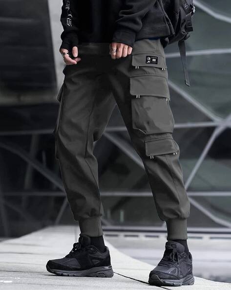 JUMP CUTS Men Typographic Track Pants