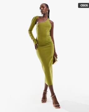 Buy Khaki Green Dresses for Women by ASOS DESIGN Online | Ajio.com