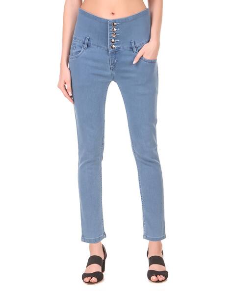 QUETI Women Mid-Rise Slim Jeans