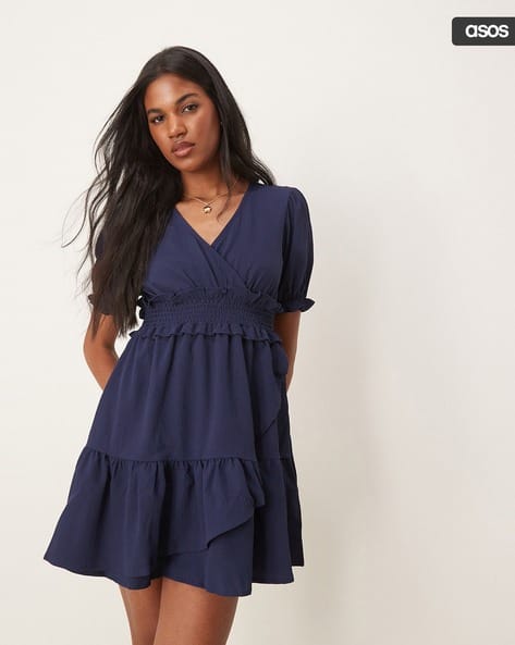 princess polly baby blue dress Blue Wrap Dresses