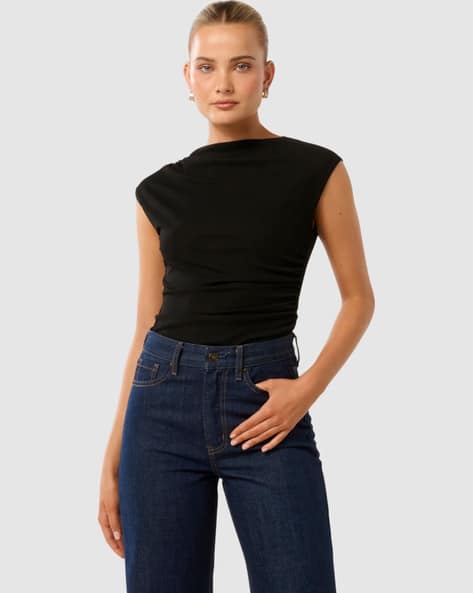Forever New Mel Extended Sleeve Mesh Top