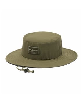 Men Typographic Print Hat with Wide Brim-image-42