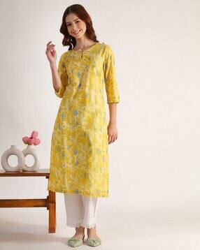 Women Floral Print Straight Kurta-picture-53