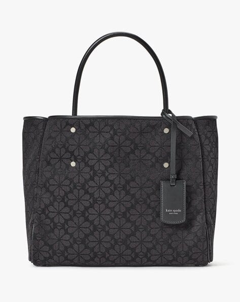 Spade Flower Jacquard Medium Everything Tote Bag