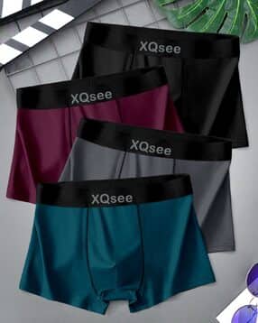 panicia Men Pack of 4 Trunks with Elasticated Waist-picture-52