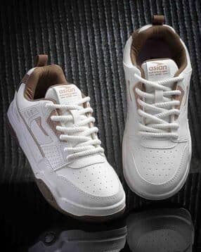 Men Round-Toe Lace-Up Sneakers-image-6