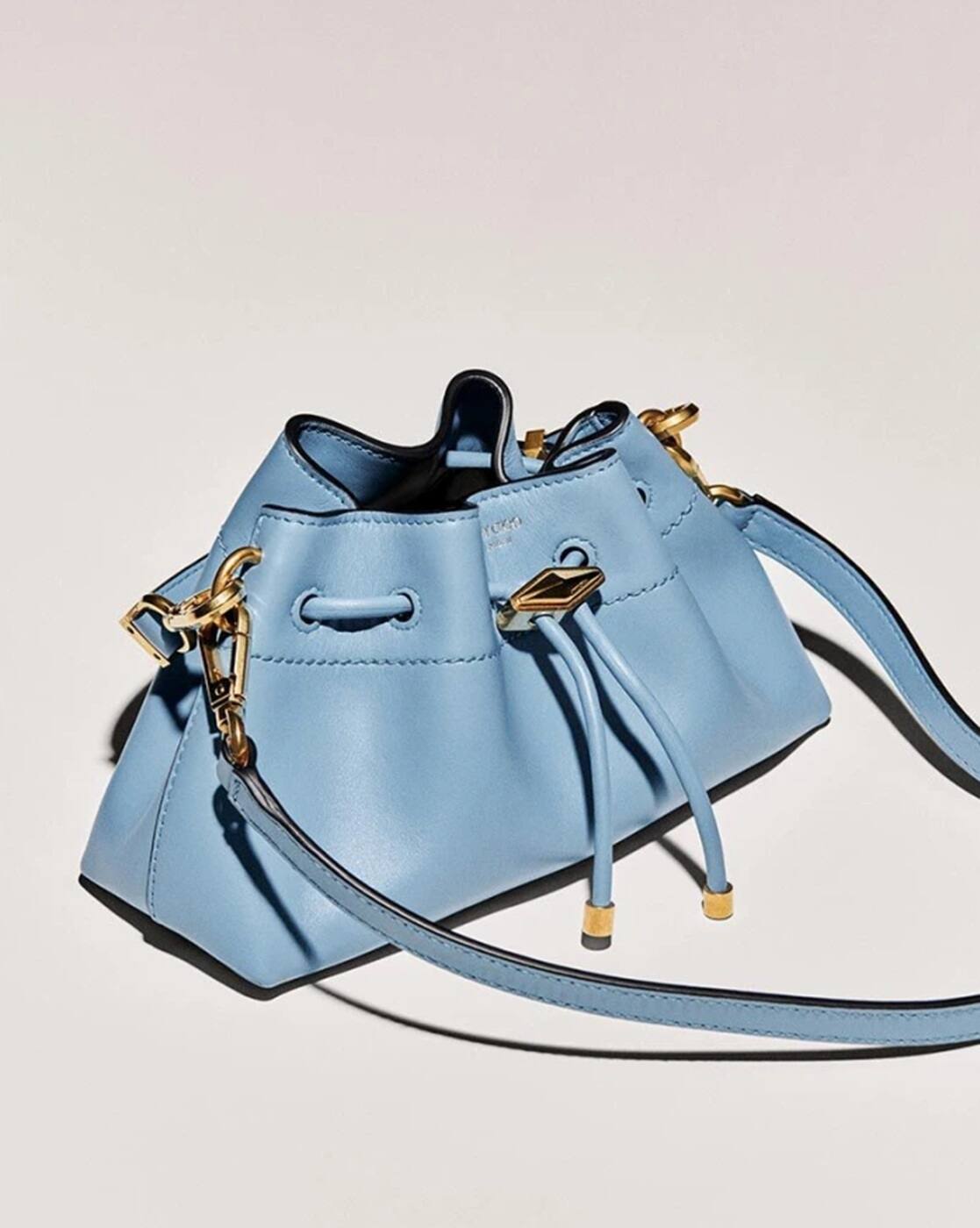 Buy Jimmy Choo Cinch S Leather Bag | Blue Color Women | AJIO LUXE