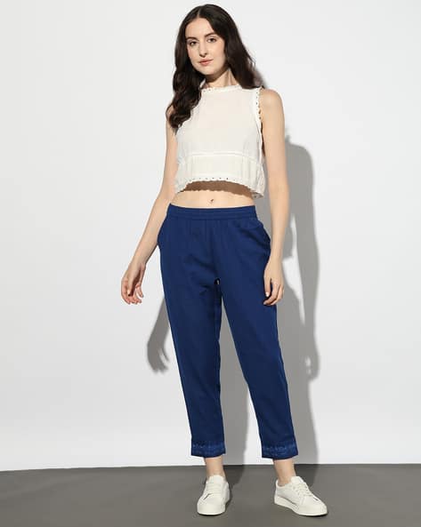 Cotton Flex Tapered Pants
