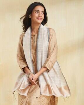 fabindia Women Silk Stole-picture-30