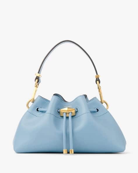 Buy Jimmy Choo Cinch S Leather Bag | Blue Color Women | AJIO LUXE