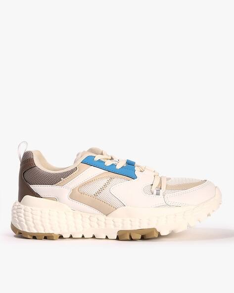 YOUSTA Men Colourblock Low-Top Sneakers