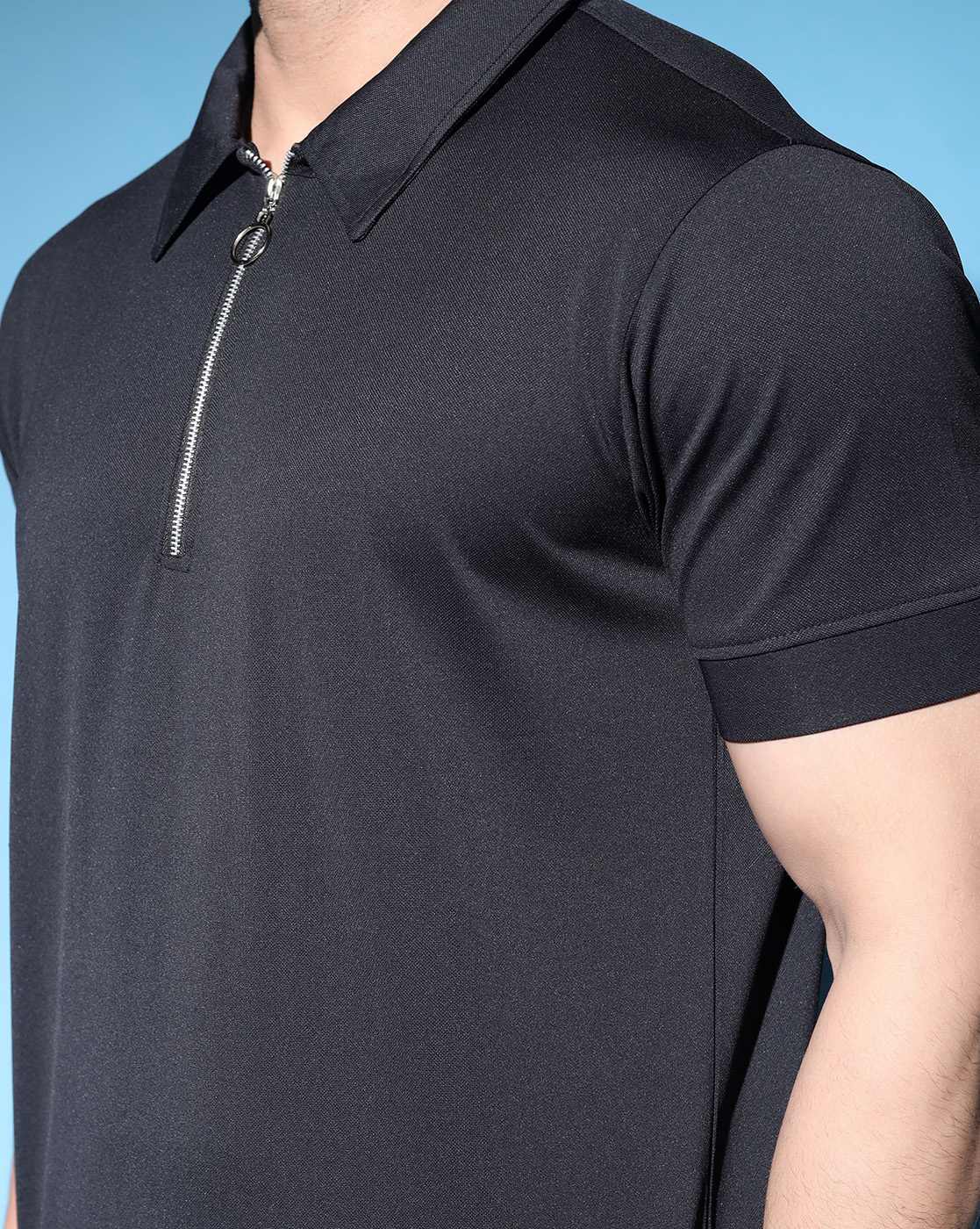 Buy Hivora Men Regular Fit Polo T-Shirt Online | Ajio.com