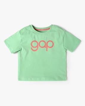 Graphic Back Print Short-Sleeves Logo T-Shirt-image-16
