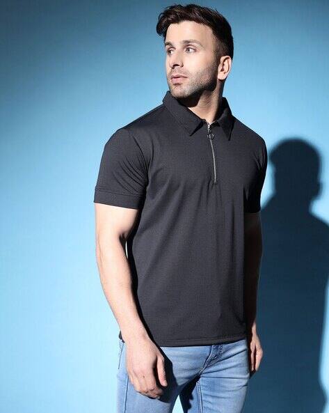 TRVO black hole polo Lサイズ Buy Hivora Men Regular Fit Polo T-Shirt Online | Ajio.com