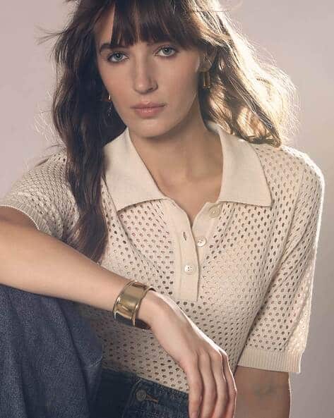 Women Lace Relaxed Fit Top