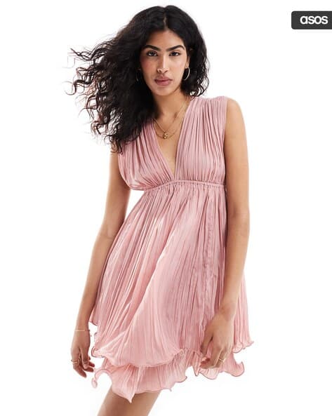 Buy Dusky Pink Dresses for Women by ASOS DESIGN Online | Ajio.com