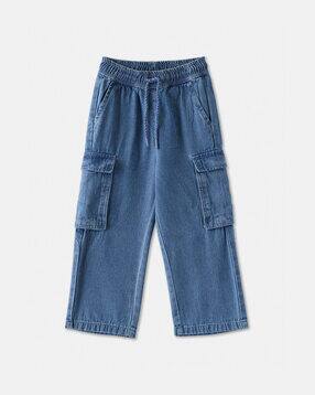 r&b Girls Straight Fit Jeans with Flap Pockets-picture-35