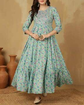glam roots Women Floral Print Anarkali Kurta-picture-29