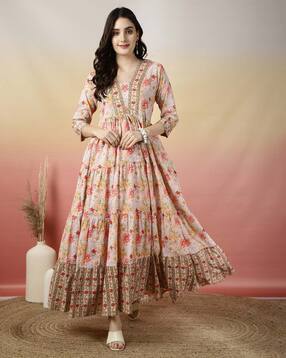 glam roots Women Floral Print Anarkali Kurta -picture-51